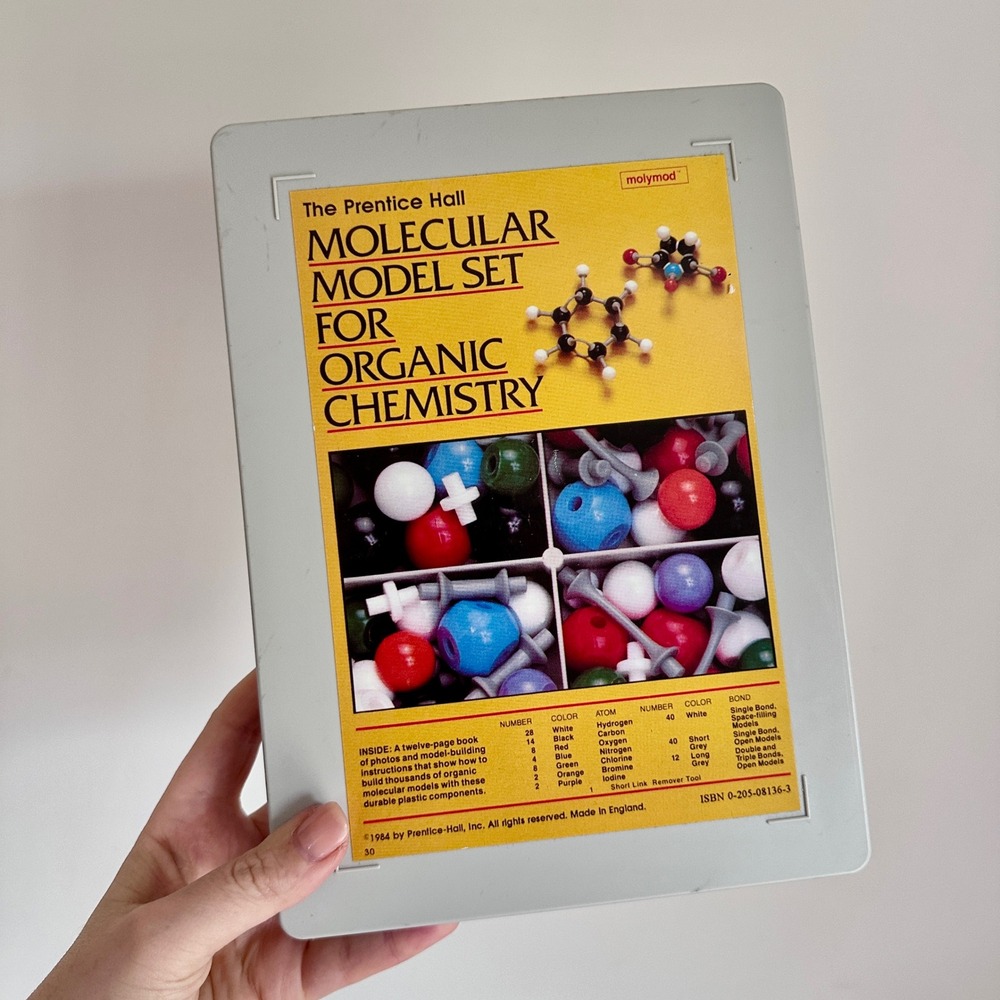 Prentice Hall Molymod Molecular Model‎ Set Organic Chemistry Vintage 1984 Kit